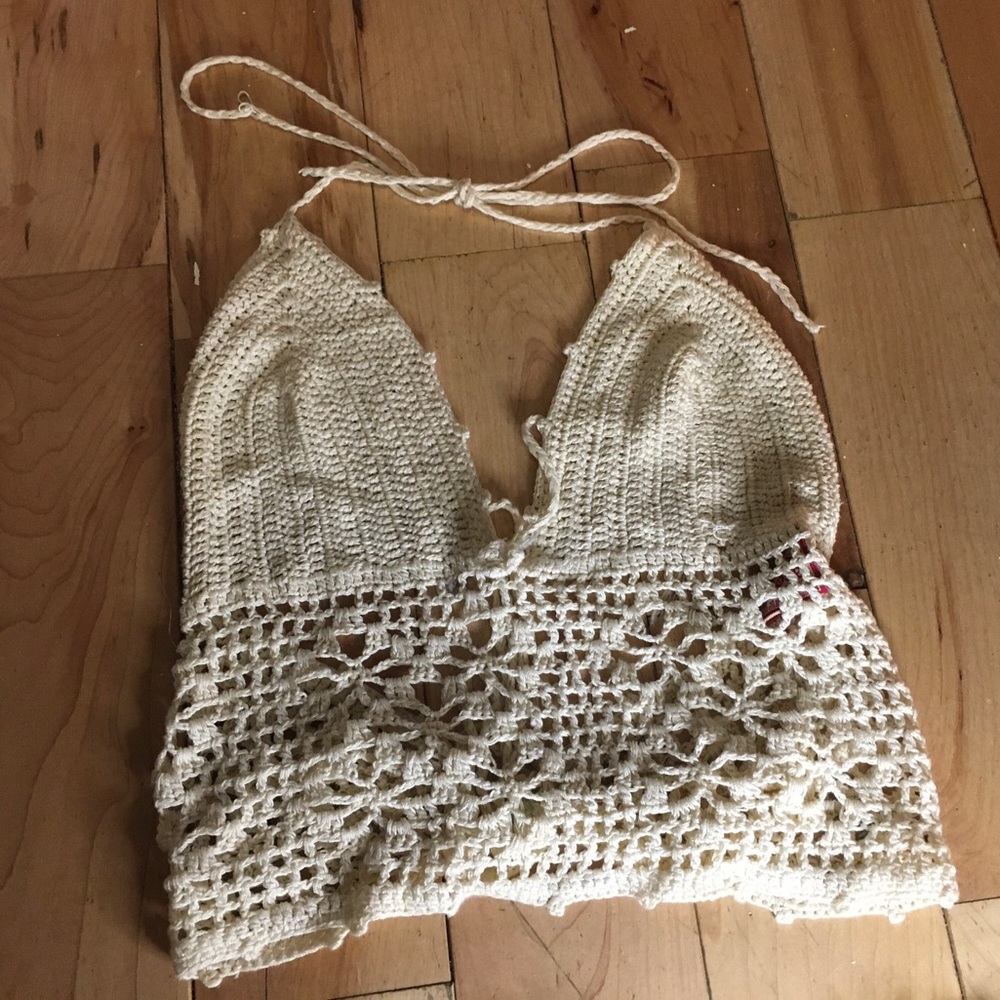 Women’s hippy style crochet top